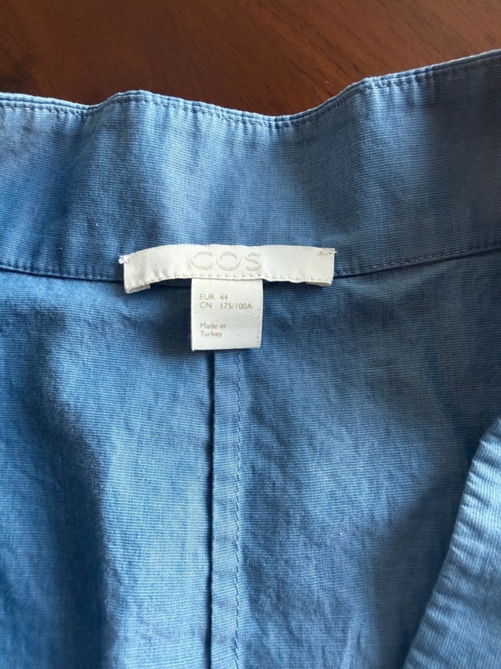 Cos Light Blue V-Neck Long Sleeve Tunic Top - EUR44 - Picture 6 of 7